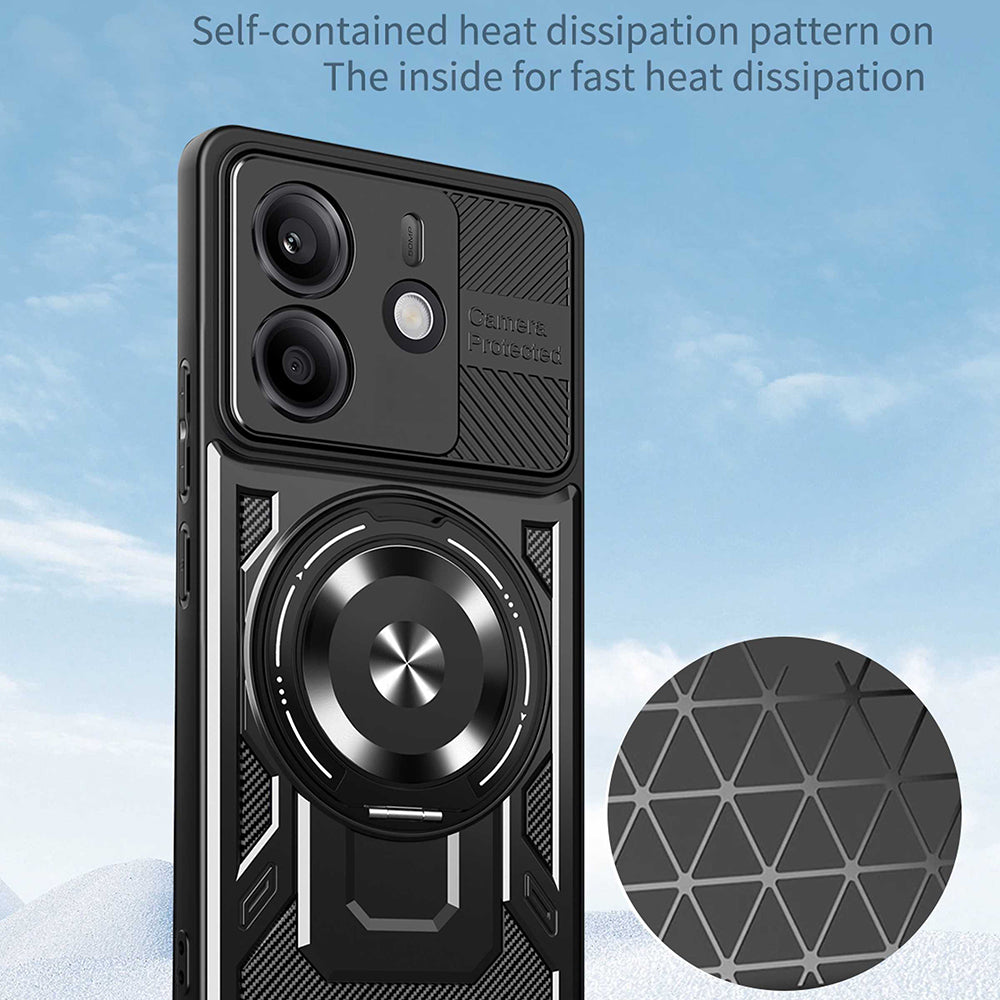 Cover til Xiaomi Redmi Note 14 5G, Techsuit, RuggedCam, Sort