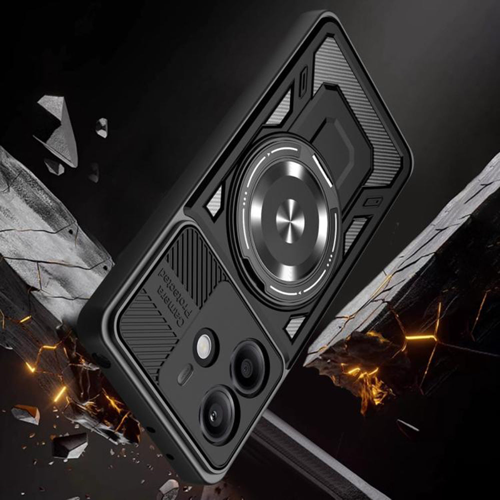 Cover til Xiaomi Redmi Note 14 5G, Techsuit, RuggedCam, Sort