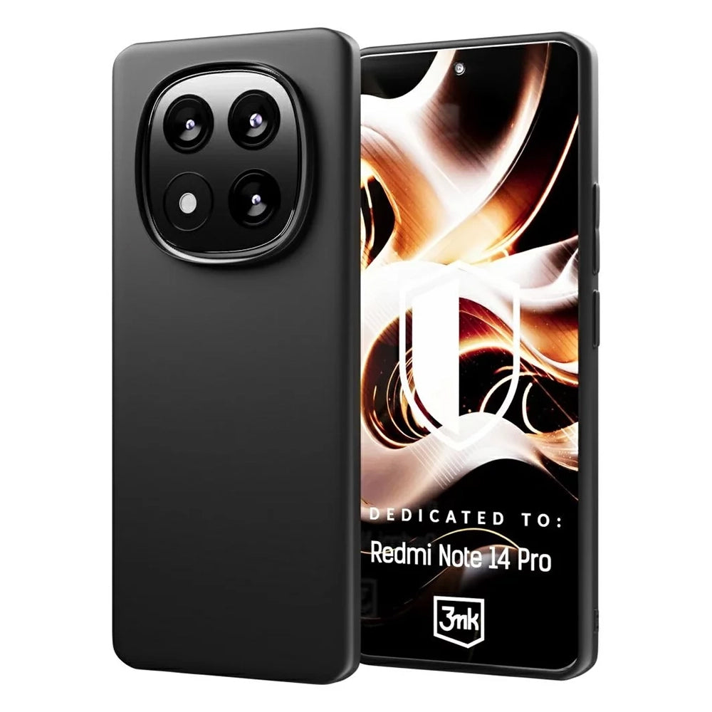 Cover til Xiaomi Redmi Note 14 Pro 4G, 3MK, Mat Sort