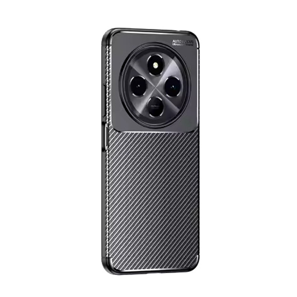 Cover til Xiaomi Redmi Note 14 Pro 4G, Techsuit, CarbonFiber, Sort