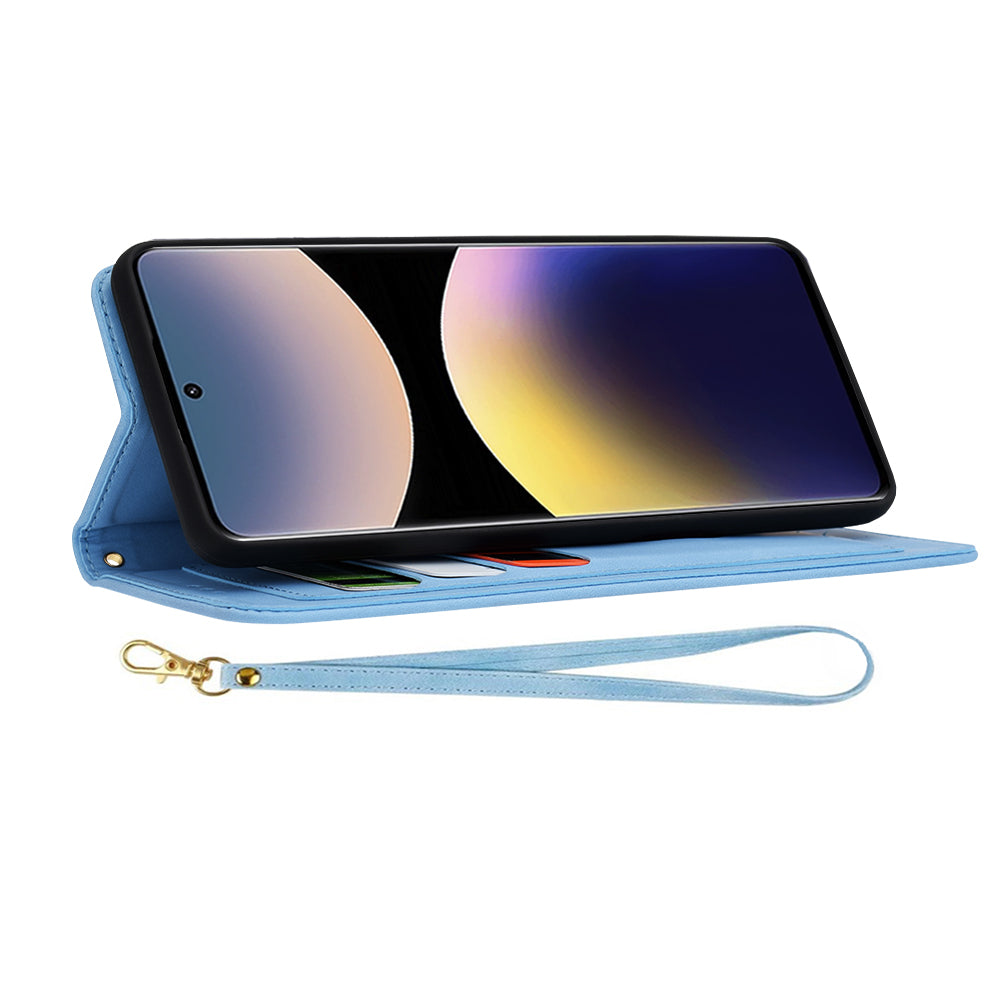 Cover til Xiaomi Redmi Note 14 Pro 4G, Techsuit, FlipCraft, Blå