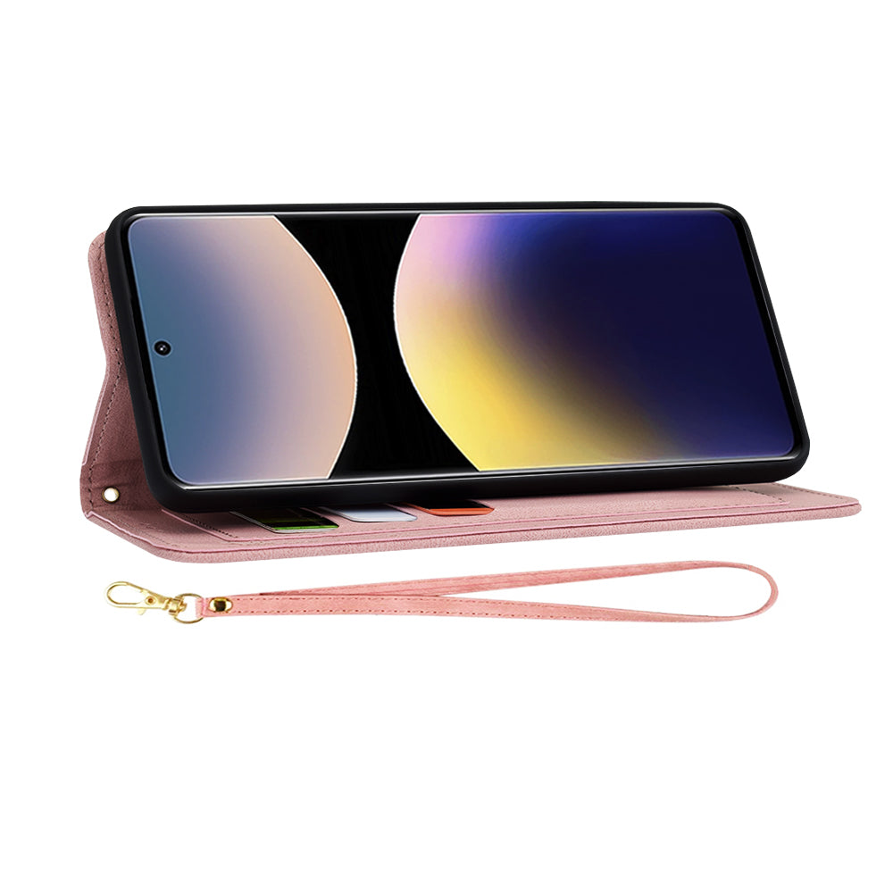 Cover til Xiaomi Redmi Note 14 Pro 4G, Techsuit, FlipCraft, Pink
