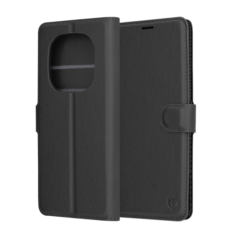 Cover til Xiaomi Redmi Note 14 Pro 4G, Techsuit, Leather Folio, Sort