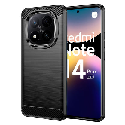 Cover til Xiaomi Redmi Note 14 Pro+ 5G, Techsuit, Carbon, Sort