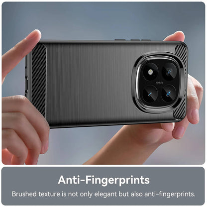 Cover til Xiaomi Redmi Note 14 Pro+ 5G, Techsuit, Carbon, Sort