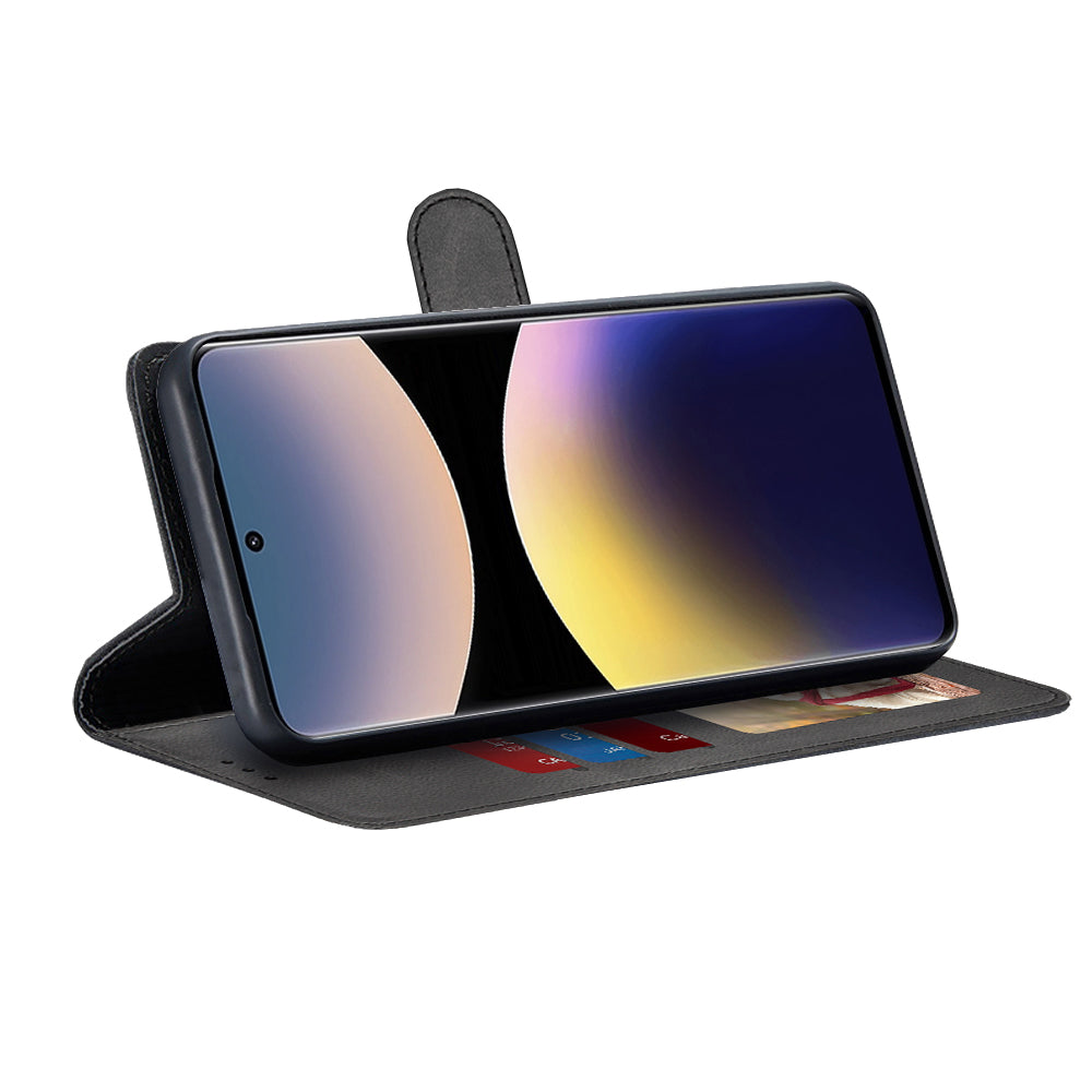 Cover til Xiaomi Redmi Note 14 Pro+ 5G, Techsuit, Diary Book, Sort