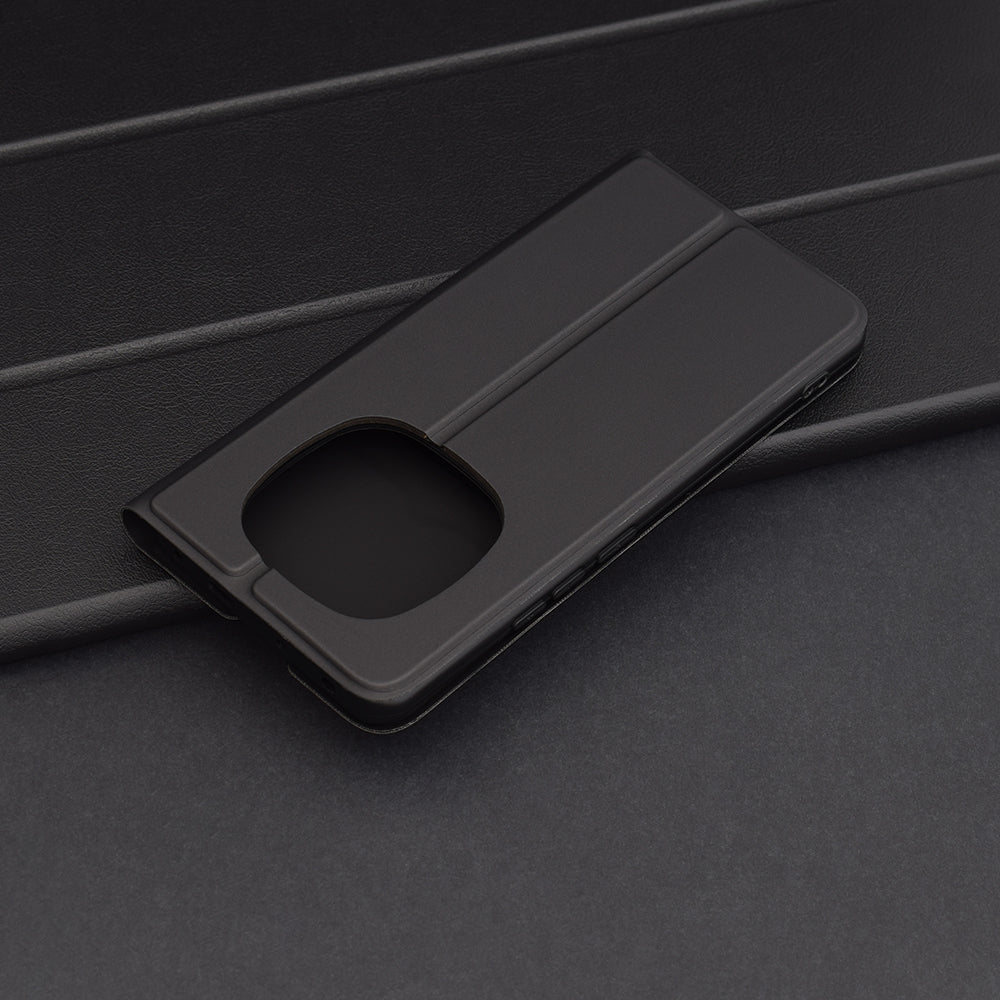 Cover til Xiaomi Redmi Note 14 Pro+ 5G, Techsuit, Magskin Book, Sort