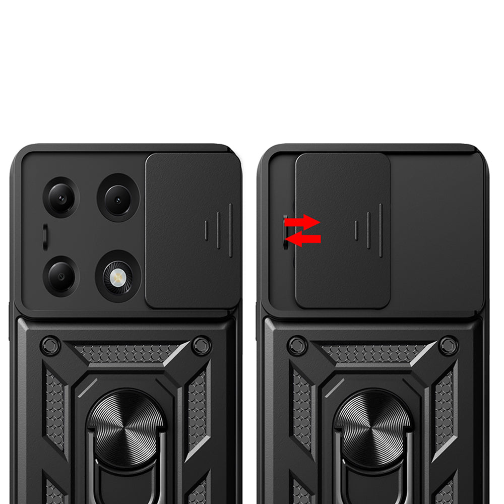 Cover til Xiaomi Redmi Note 14S / Note 13 Pro 4G / Poco M6 Pro 4G, Techsuit, CamShield, Blå