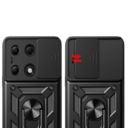 Cover til Xiaomi Redmi Note 14S / Note 13 Pro 4G / Poco M6 Pro 4G, Techsuit, CamShield, Blå