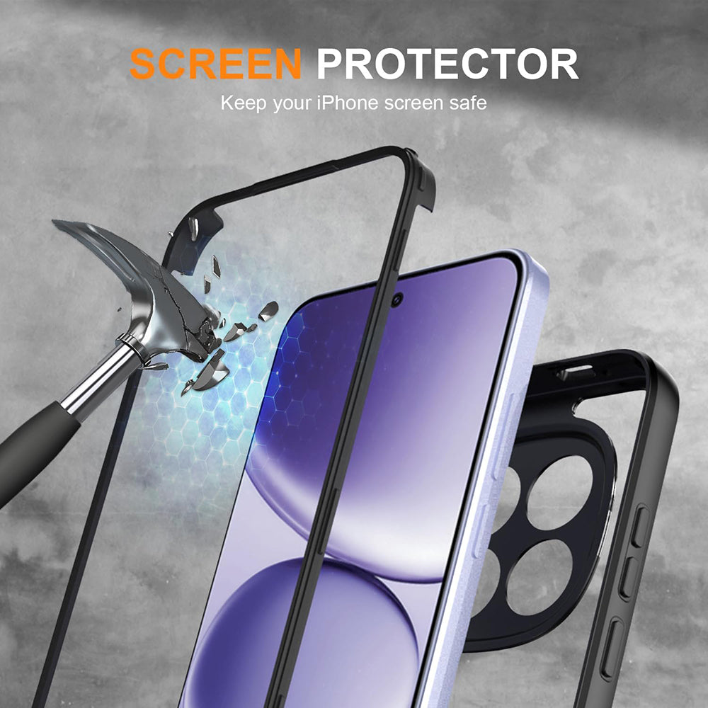 Etui til Xiaomi Redmi Note 15 Pro 4G, Techsuit, ColorVerse 360, Sort