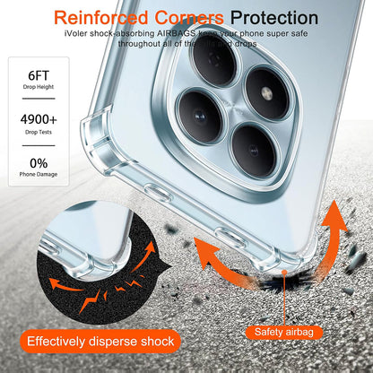 Etui til Xiaomi Redmi Note 15 Pro 4G, Techsuit, Shockproof Clear, Gennemsigtig