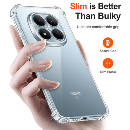 Etui til Xiaomi Redmi Note 15 Pro 4G, Techsuit, Shockproof Clear, Gennemsigtig