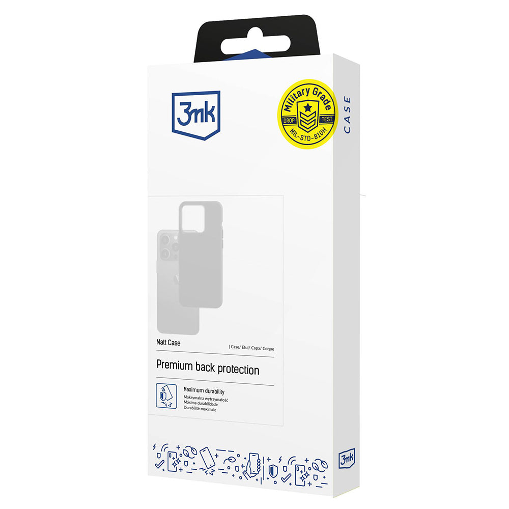 Etui til Xiaomi Redmi Note 15 Pro 5G, 3MK, Mat Sort