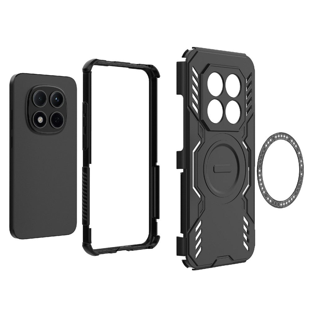 MagSafe cover til Xiaomi Redmi Note 15 Pro 5G, Techsuit, ArmorMag, Sort