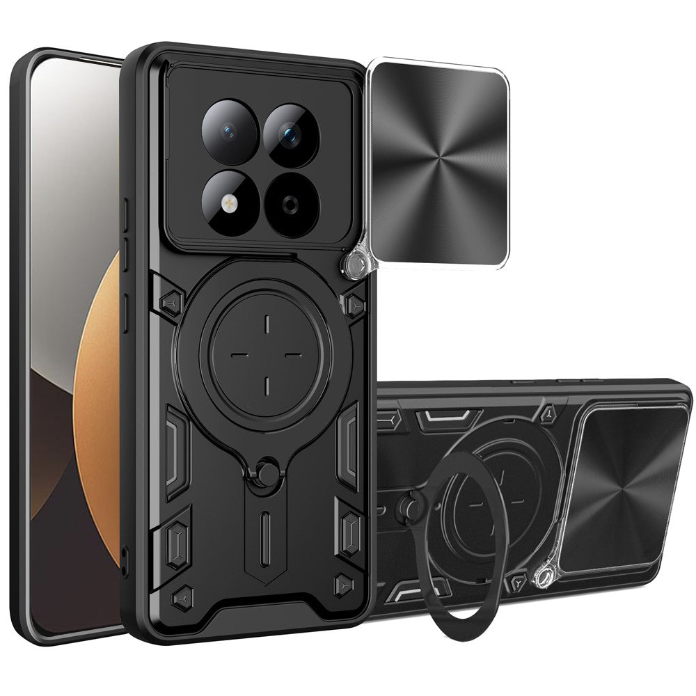 Etui til Xiaomi Redmi Note 15 Pro 5G, Techsuit, CamGuard Pro, Sort