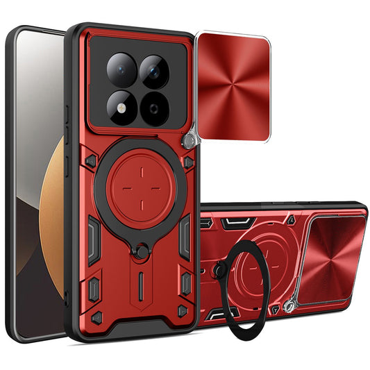 Etui til Xiaomi Redmi Note 15 Pro 5G, Techsuit, CamGuard Pro, Rød