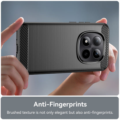 Etui til Xiaomi Redmi Note 15 Pro 5G, Techsuit, Carbon, Sort