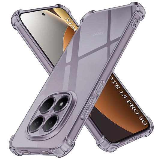 Etui til Xiaomi Redmi Note 15 Pro 5G, Techsuit, Shockproof Clear, Sort