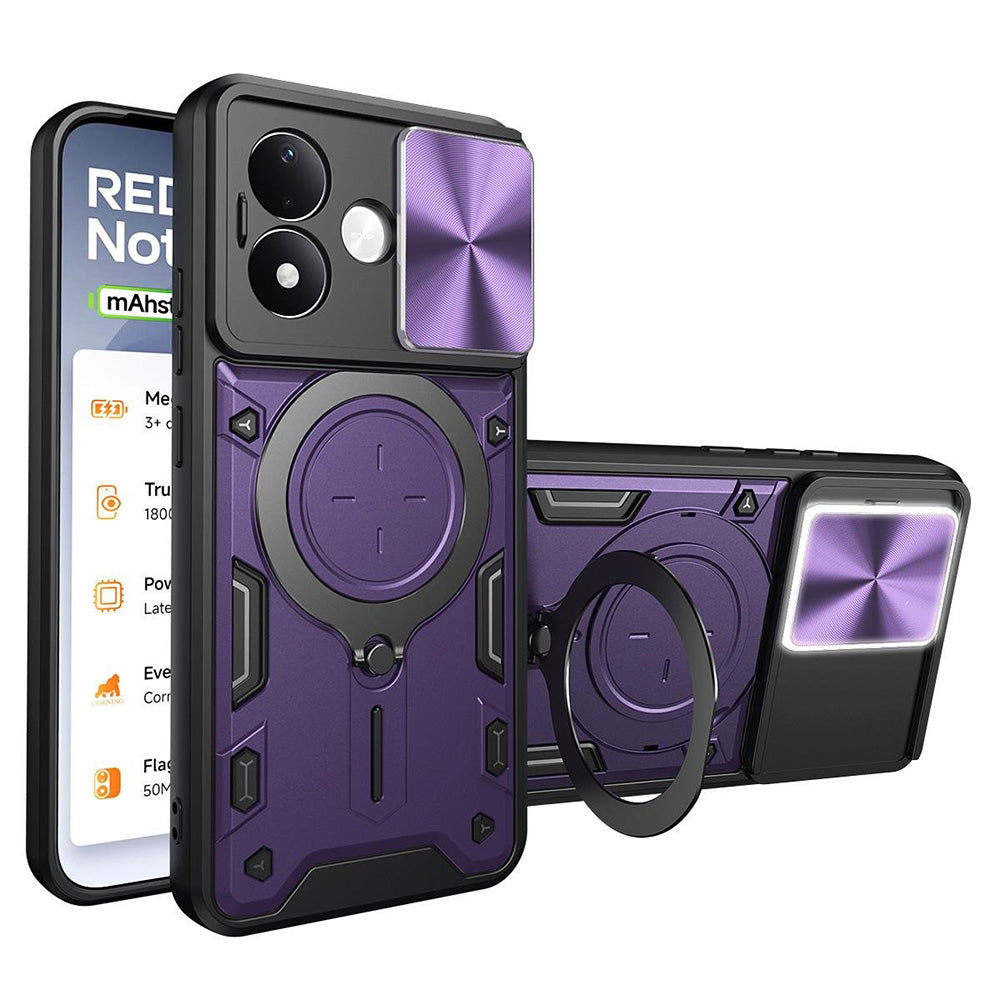 Etui til Xiaomi Redmi Note 17 4G / Note 17 5G, Techsuit, CamGuard Pro, lilla