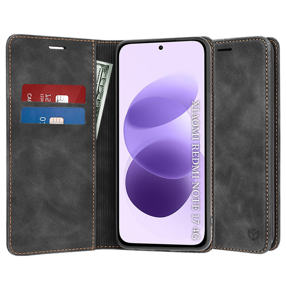 Etui til Xiaomi Redmi Note 17 4G / Note 17 5G, Techsuit, Confy, sort