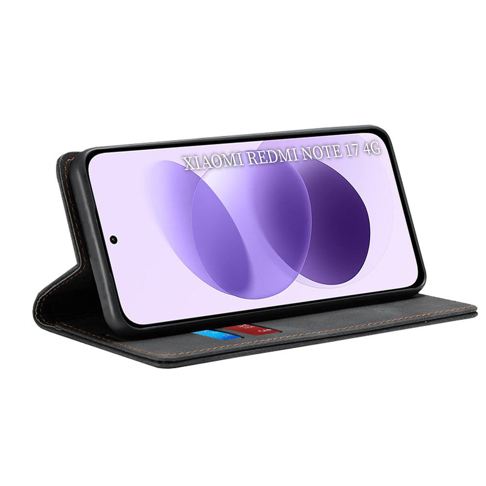Etui til Xiaomi Redmi Note 17 4G / Note 17 5G, Techsuit, Confy, sort