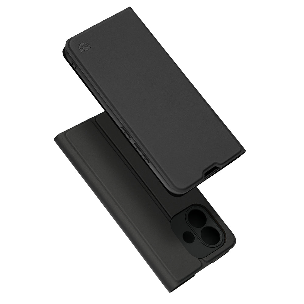 Etui til Xiaomi Redmi Note 17 4G / Note 17 5G, Techsuit, Magskin Book, sort
