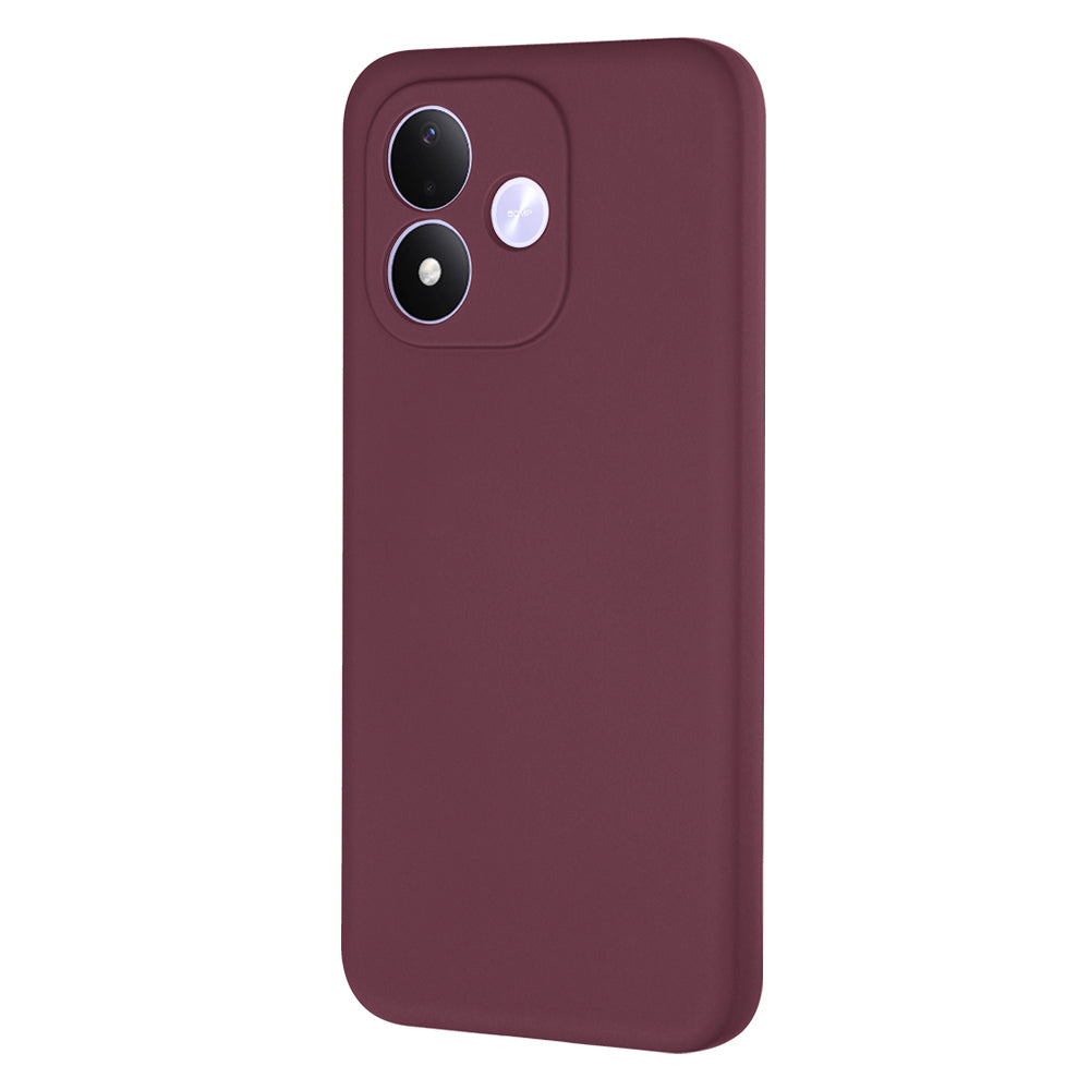 Case for Xiaomi Redmi Note 17 4G / Note 17 5G, Techsuit, SoftFlex, Burgundy
