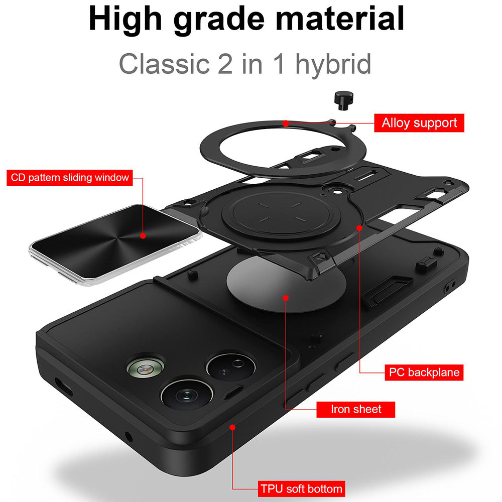 Etui til Xiaomi Redmi Note 17 Pro Max, Techsuit, CamGuard Pro, rød