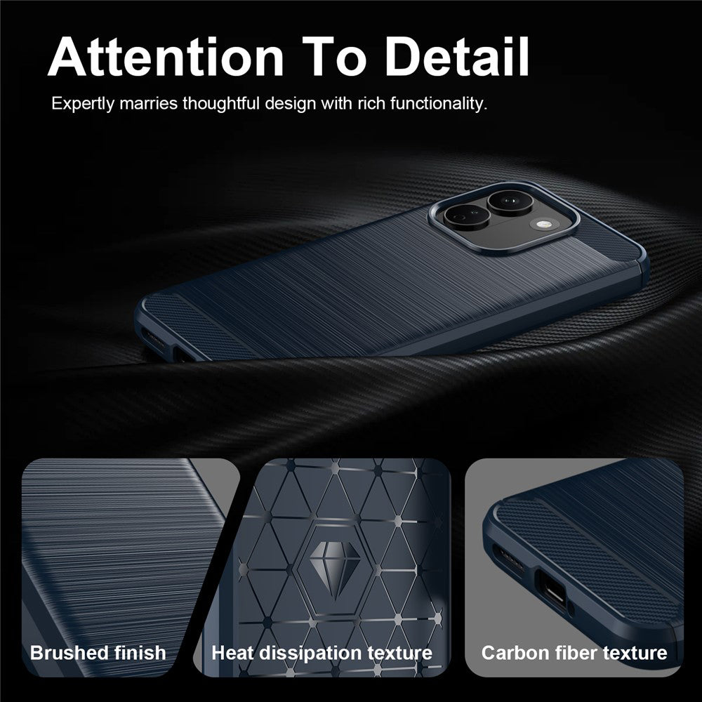Case for Xiaomi Redmi Note 17 Pro Max, Techsuit, Carbon, Blue
