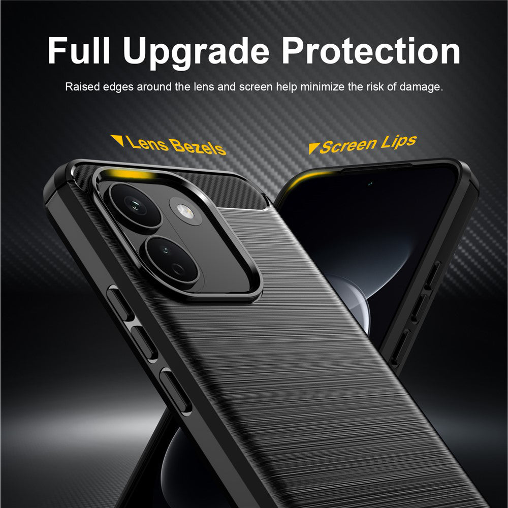 Cover til Xiaomi Redmi Note 17 Pro Max, Techsuit, Carbon, Sort