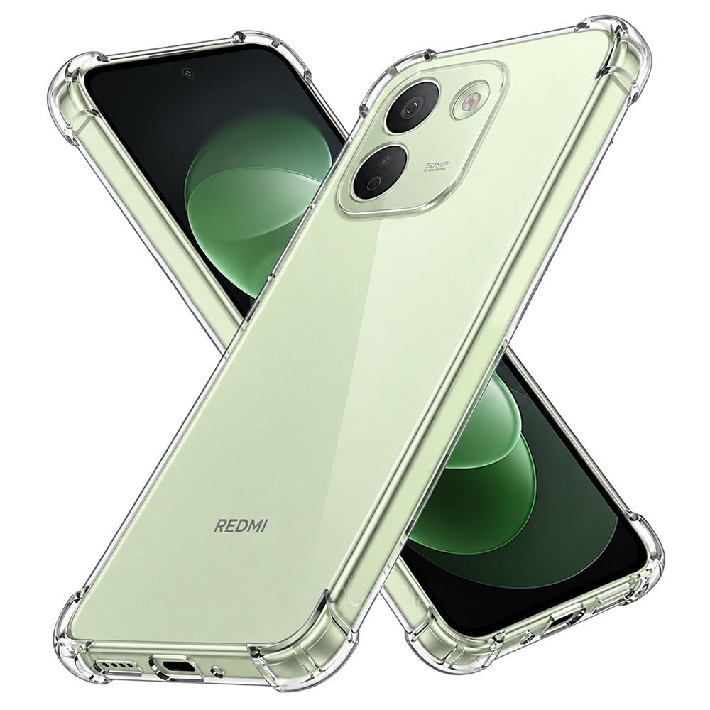 Etui til Xiaomi Redmi Note 17 Pro Max, Techsuit, stødsikkert, klart og gennemsigtigt