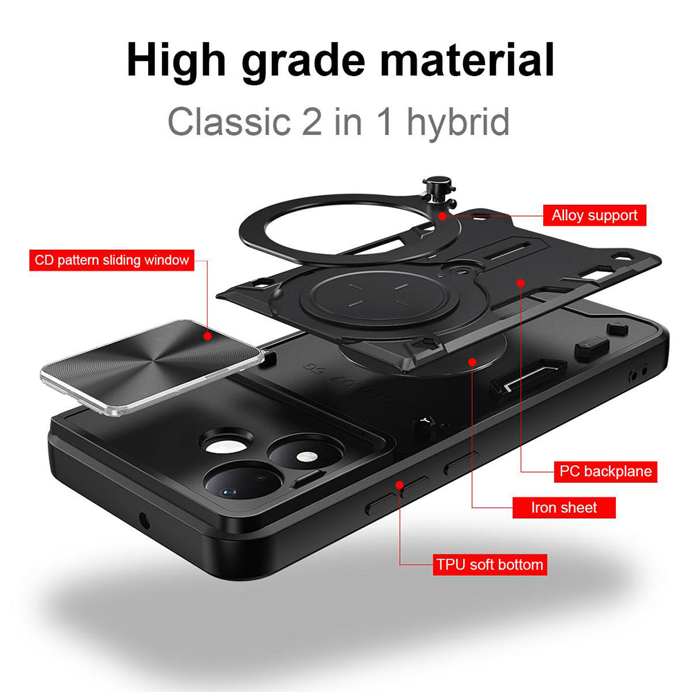 Cover til Xiaomi Redmi Note 17 Pro, Techsuit, CamGuard Pro, sort