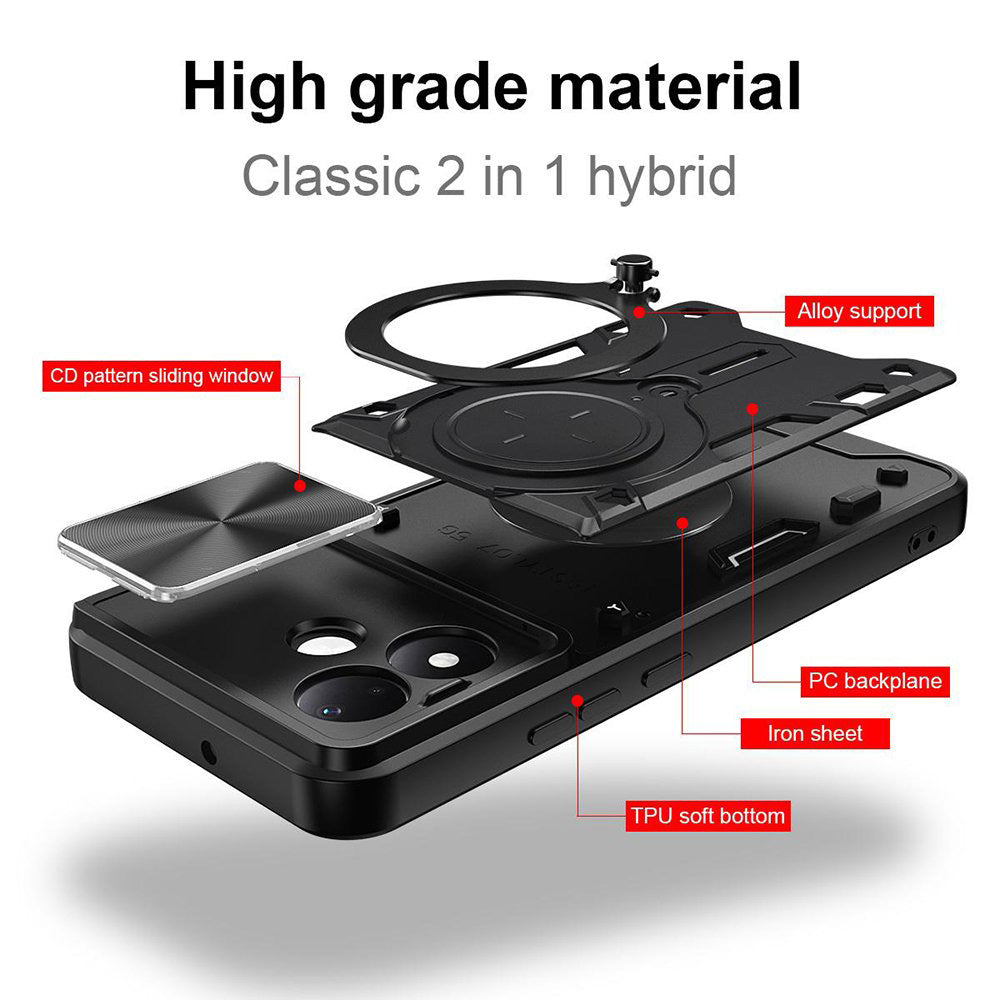 Etui til Xiaomi Redmi Note 17 Pro, Techsuit, CamGuard Pro, roséguld