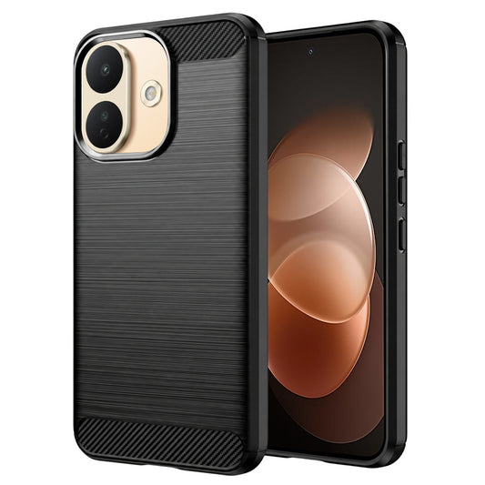Cover til Xiaomi Redmi Note 17 Pro, Techsuit, Carbon, Sort