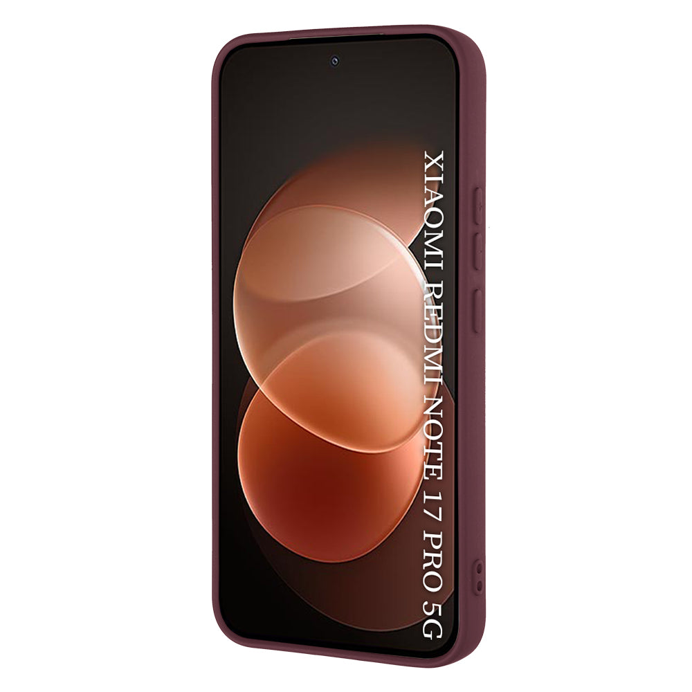 Etui til Xiaomi Redmi Note 17 Pro, Techsuit, SoftFlex, vinrød