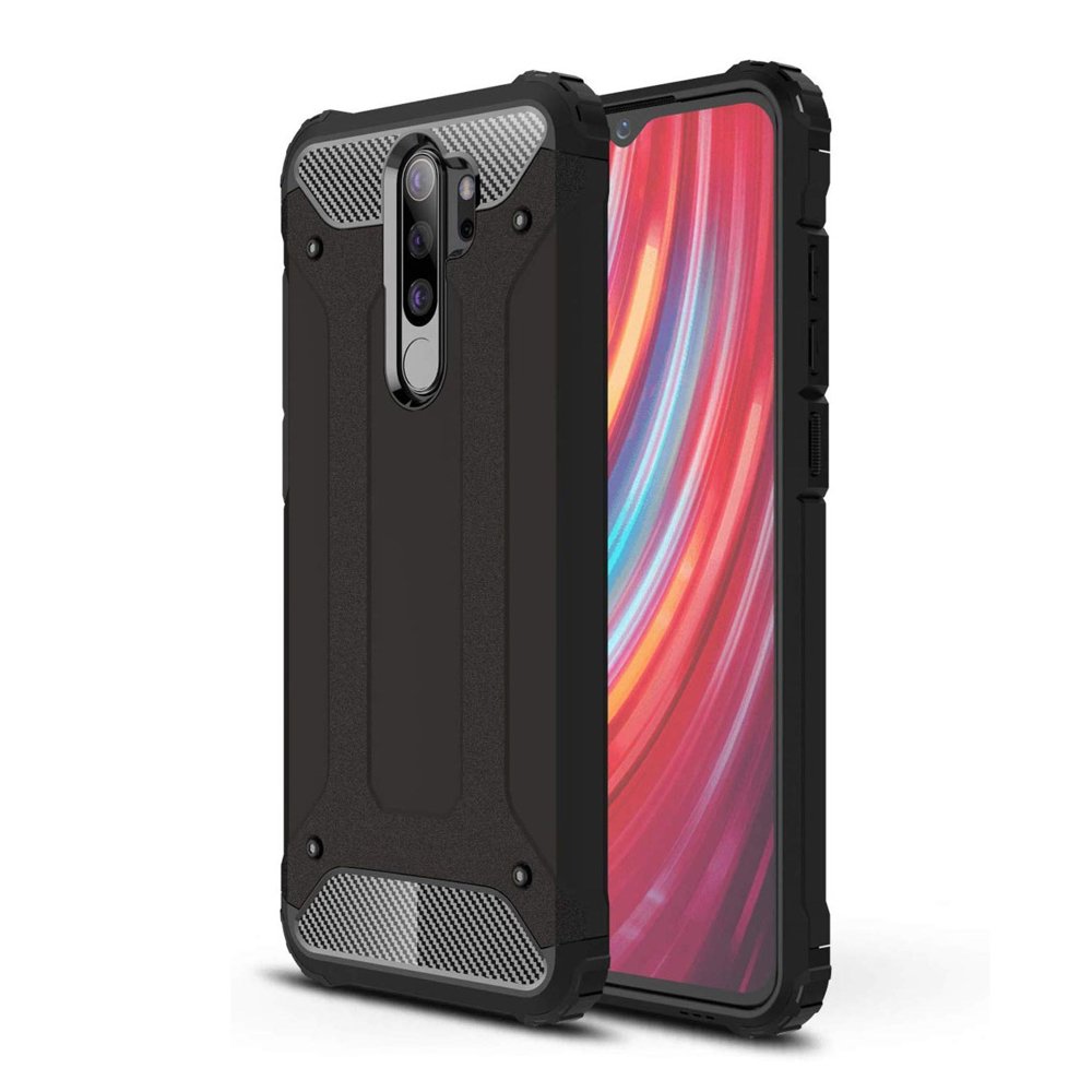 Cover til Xiaomi Redmi Note 8 Pro, Techsuit, Hybrid Armor, Sort