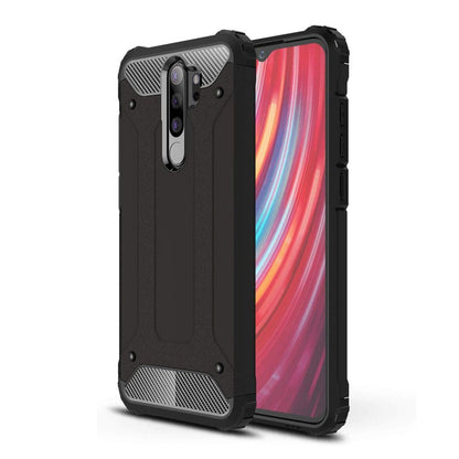 Cover til Xiaomi Redmi Note 8 Pro, Techsuit, Hybrid Armor, Sort