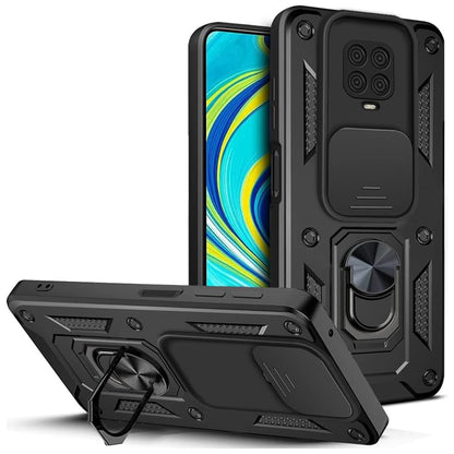 Cover til Xiaomi Redmi Note 9S / Note 9 Pro / Note 9 Pro Max, Techsuit, CamShield, Sort