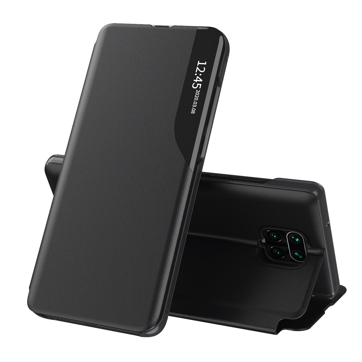 Cover til Xiaomi Redmi Note 9S / Note 9 Pro / Note 9 Pro Max, Techsuit, eFold, Sort