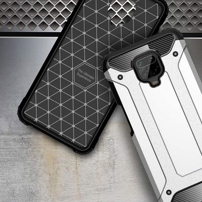 Cover til Xiaomi Redmi Note 9S / Note 9 Pro / Note 9 Pro Max, Techsuit, Hybrid Armor, Sort