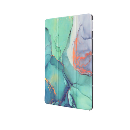 Etui til Xiaomi Redmi Pad 2 Pro, Techsuit, FoldPro Green Time, Flerfarvet