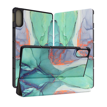 Etui til Xiaomi Redmi Pad 2 Pro, Techsuit, FoldPro Green Time, Flerfarvet