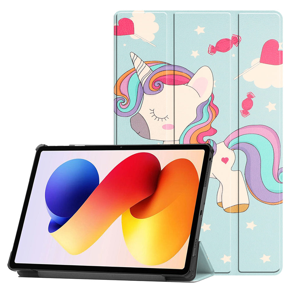 Cover til Xiaomi Redmi Pad 2 Pro, Techsuit, FoldPro Unicorn, Multifarvet