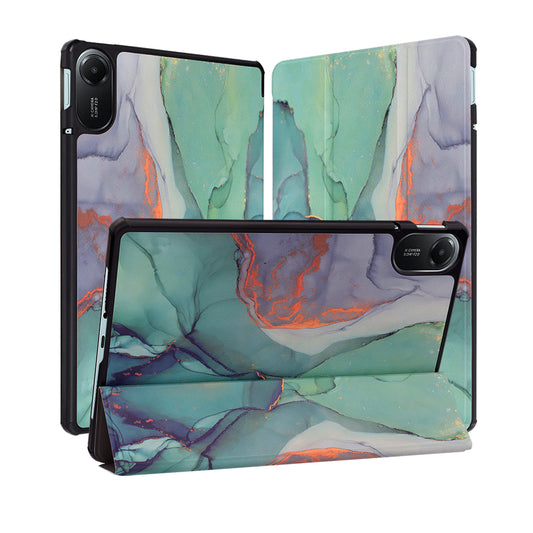 Cover til Xiaomi Redmi Pad 2, Techsuit, FoldPro Green Time, Multifarvet