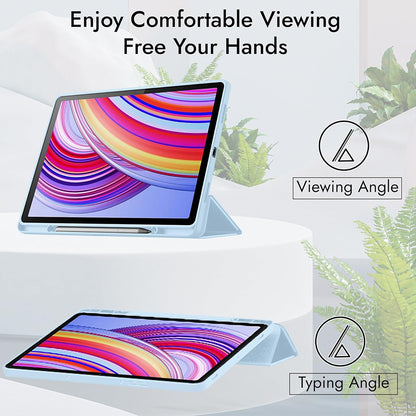 Cover til Xiaomi Redmi Pad Pro / Pad / Pad Pro 5G, Techsuit, Flex Trifold, Mørkeblå