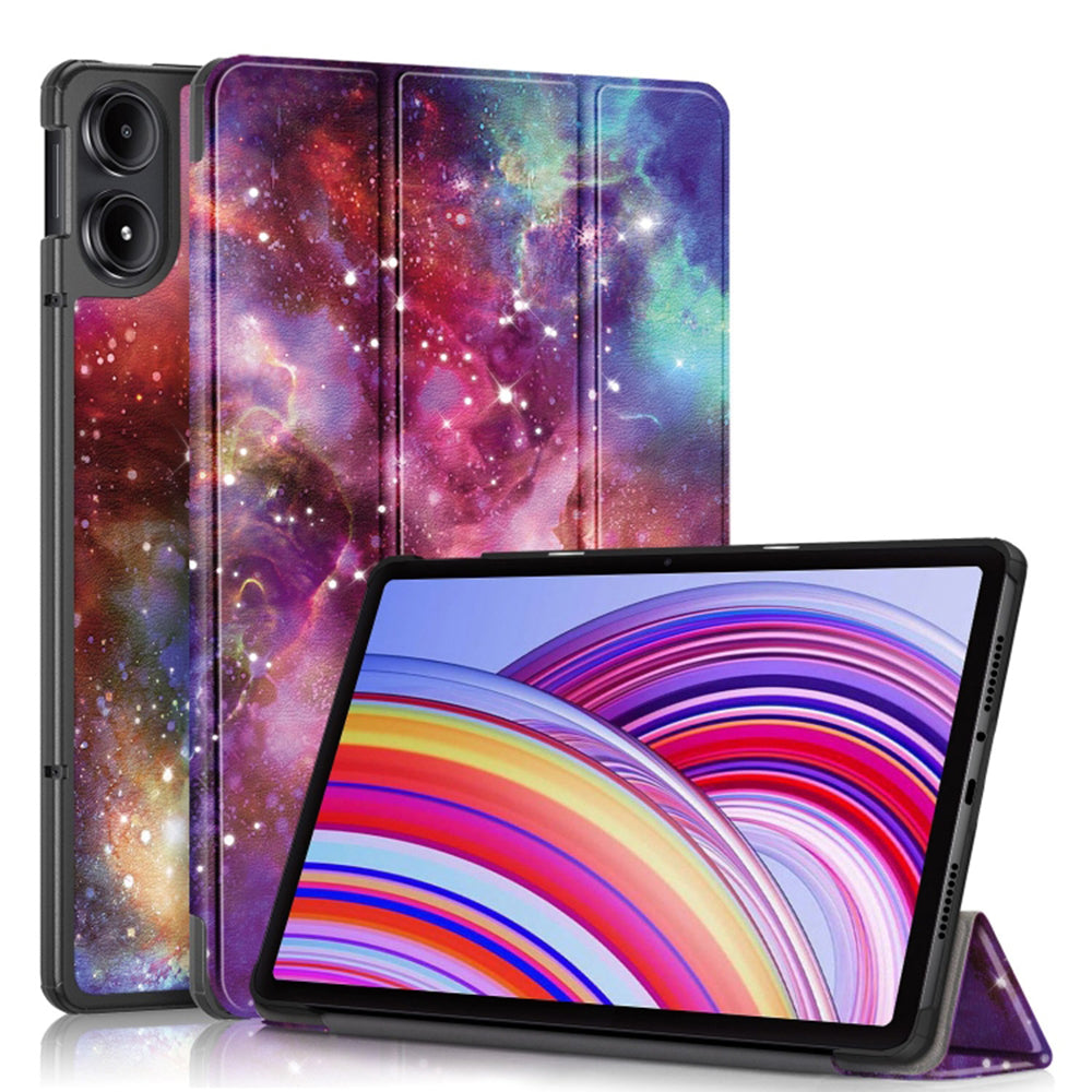 Cover til Xiaomi Redmi Pad Pro / Pad / Pad Pro 5G, Techsuit, FoldPro Galaxy, Multifarvet