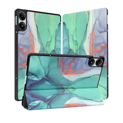 Cover til Xiaomi Redmi Pad Pro / Pad / Pad Pro 5G, Techsuit, FoldPro Green Time, Multifarvet