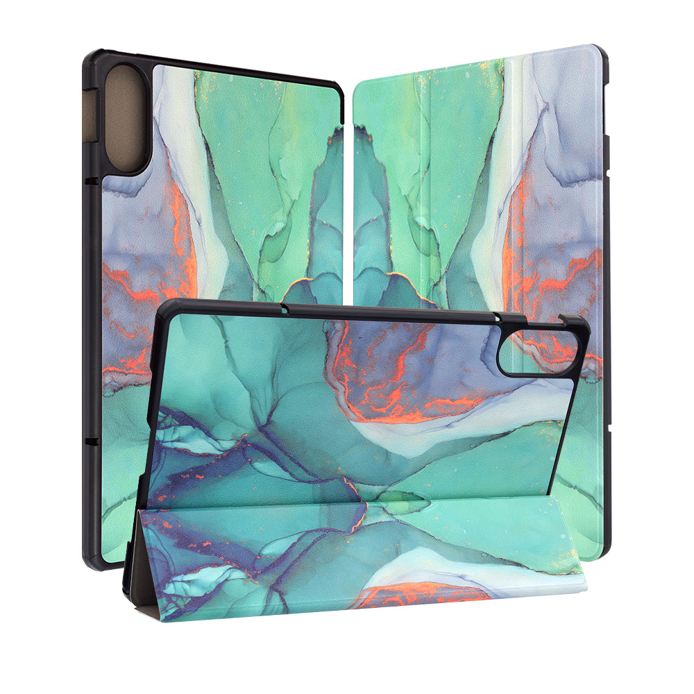 Cover til Xiaomi Redmi Pad Pro / Pad / Pad Pro 5G, Techsuit, FoldPro Green Time, Multifarvet