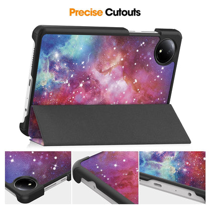 Cover til Xiaomi Redmi Pad SE 8.7, Techsuit, FoldPro Galaxy, Multifarvet