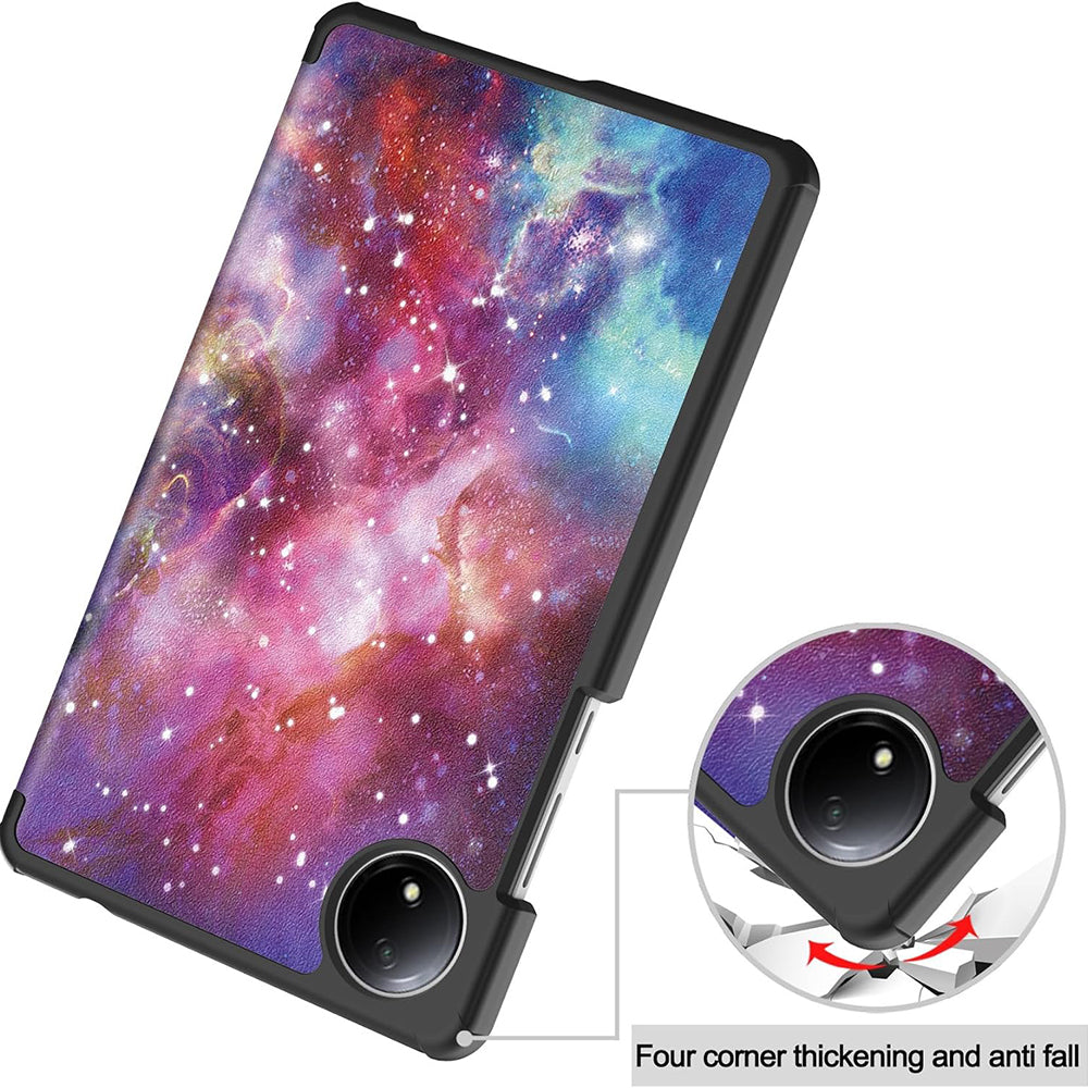 Cover til Xiaomi Redmi Pad SE 8.7, Techsuit, FoldPro Galaxy, Multifarvet